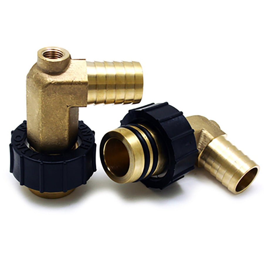 Flo-Link x 1" Hose Barb Elbow w PT Port